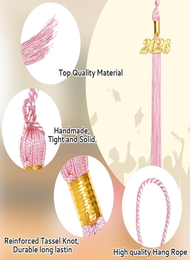 Nelisylux 2026 Tassel Graduation, Pink Graduation Tassel, Tassel Charms for Graduations Cap Decorations, Tassels Memorial Grad Cords Class of 2026 College High School Graduate Hat Ceremonies Accessories - Image 5